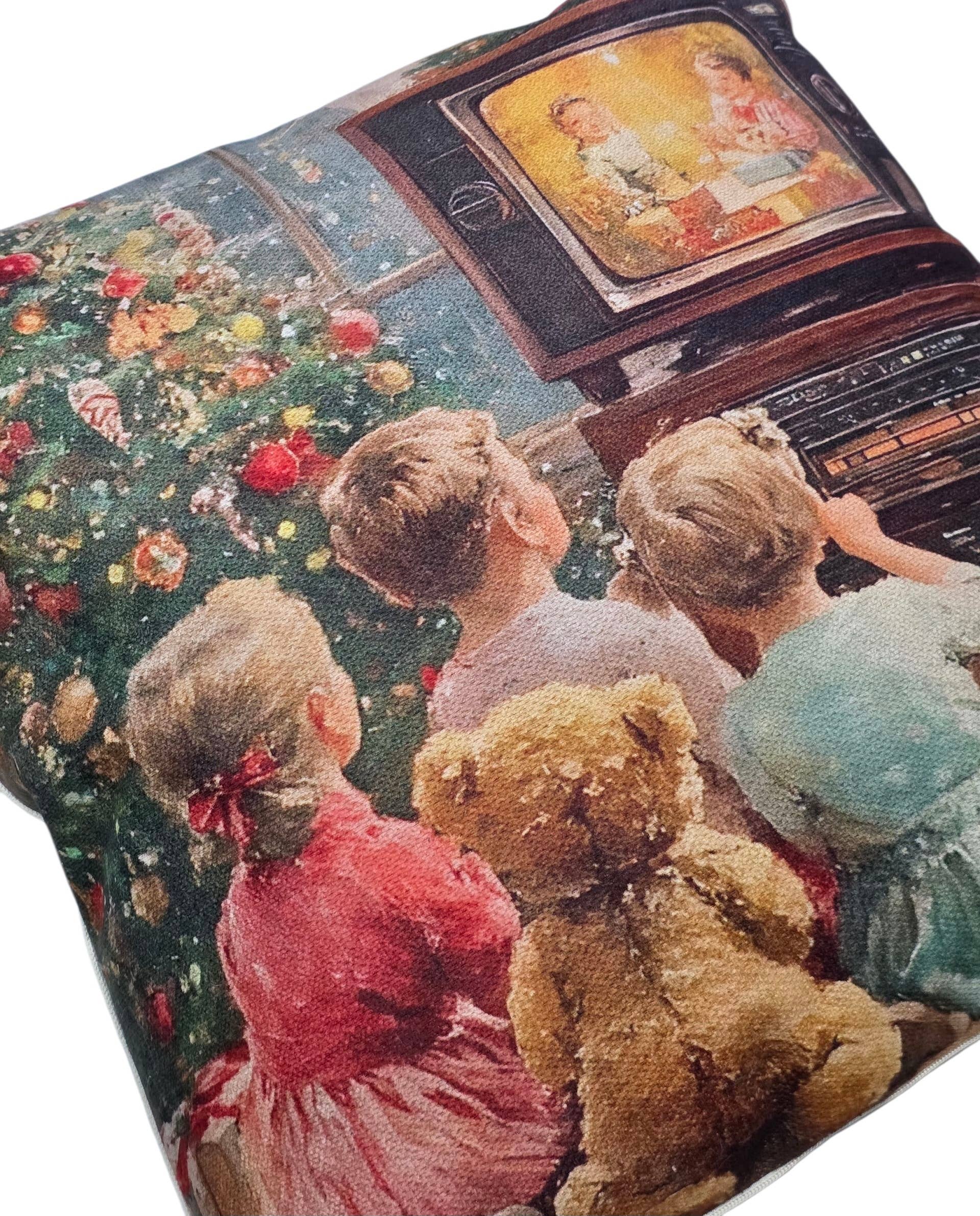 Lunaria Lab – wholesale Dekorativ kudde – Vintage Christmas Family kuddfodral13