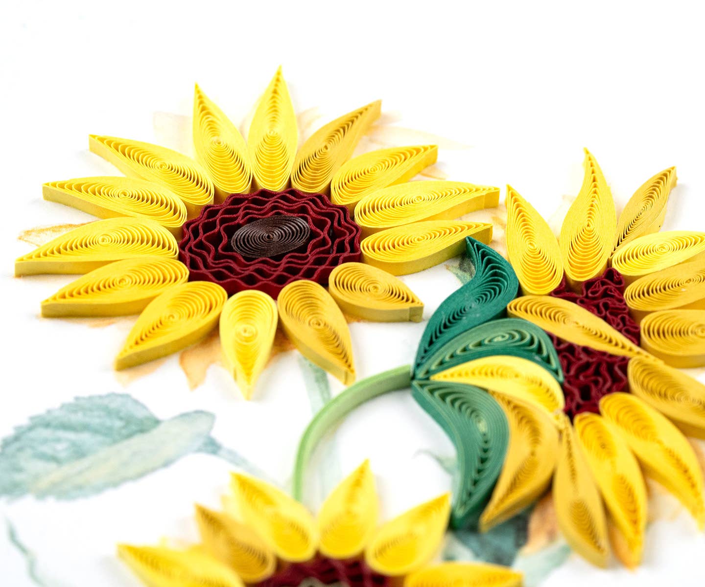 Quilling Card - Wholesale Everyday Greeting Card - Quilled Wild Sunflowers Greeting Card2