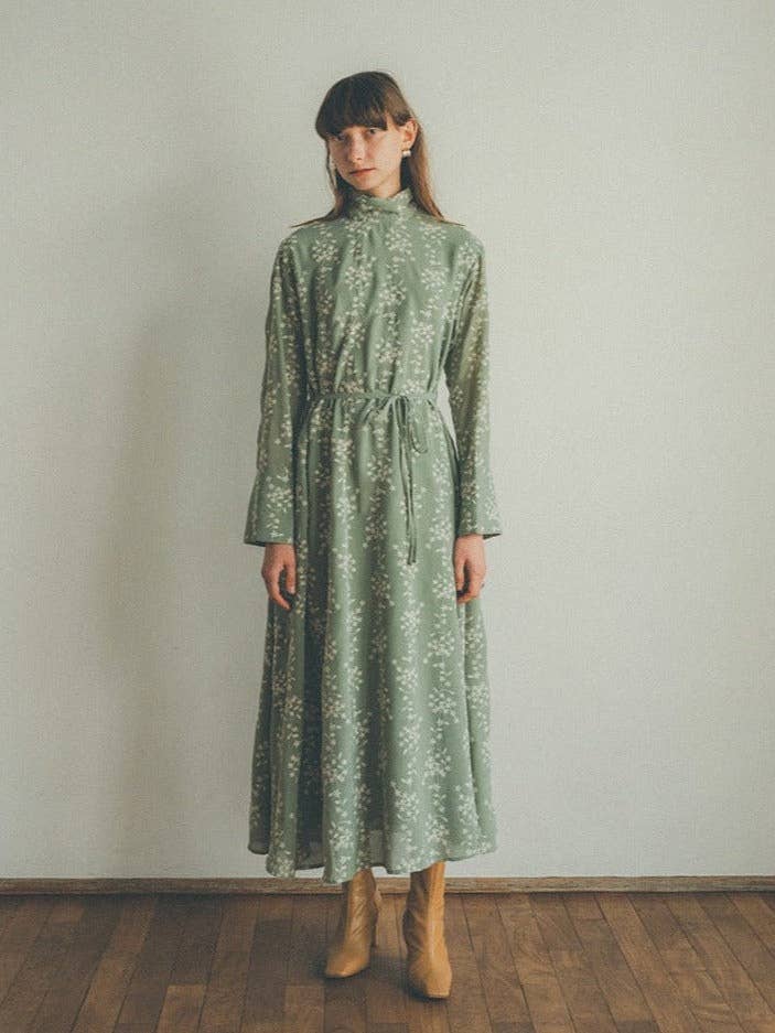 Långärmad broderad maxiklänning med hög hals för wholesale av Juniper Theory