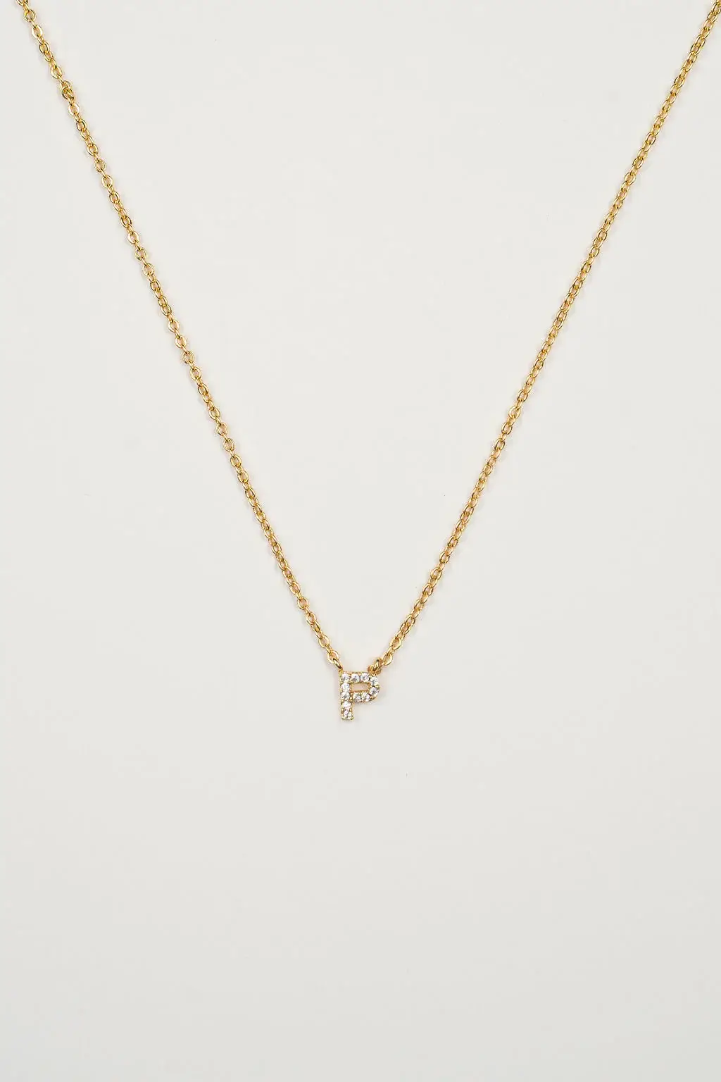 Brenda Grands Jewelry - Wholesale Jewelry Set - 18K Gold Dainty Shiny Initial Necklace - Set of 1630