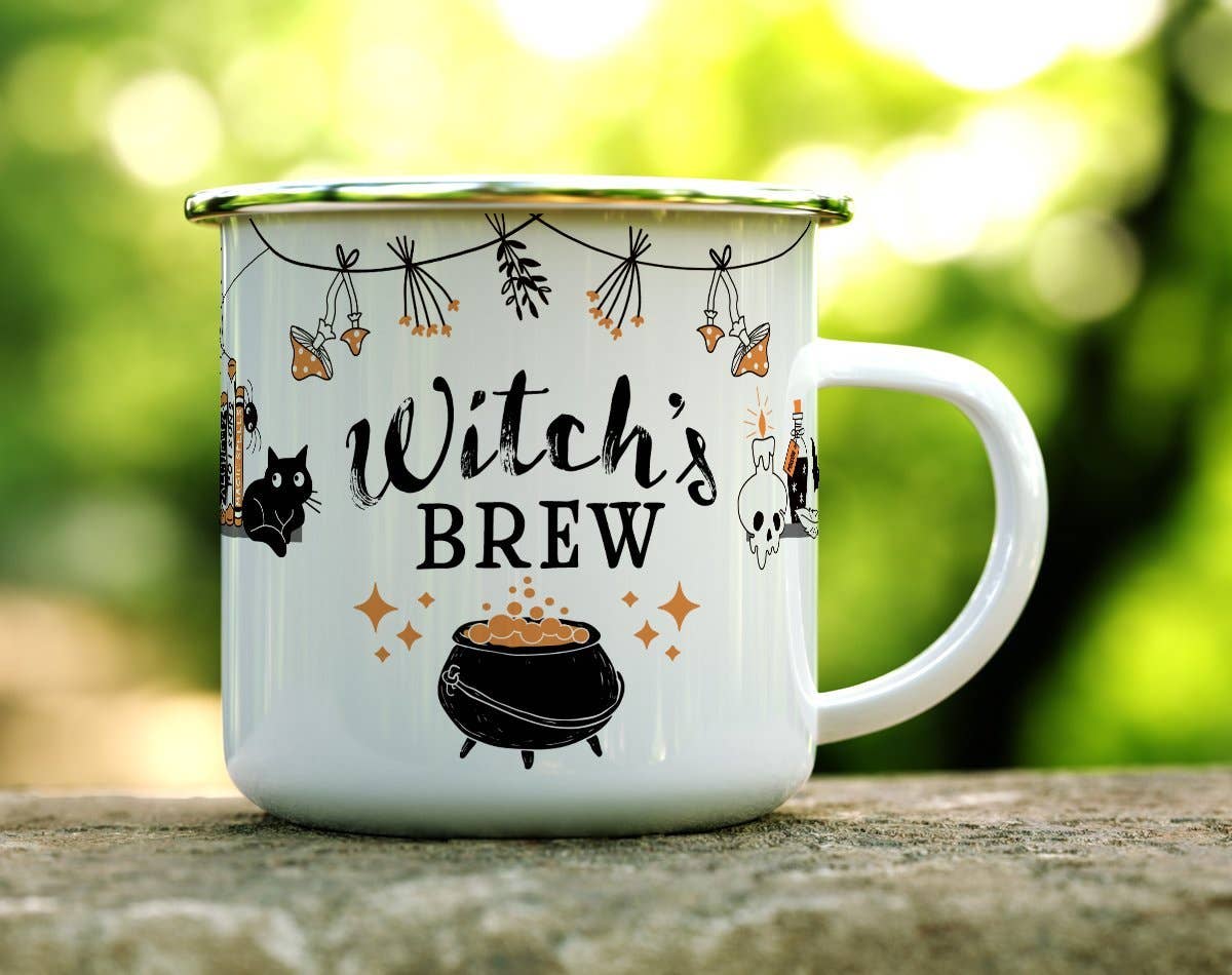 Loftipop - Wholesale Coffee Mug - Witch's Brew Camping Mug, Spooky Fall Halloween Gifts1