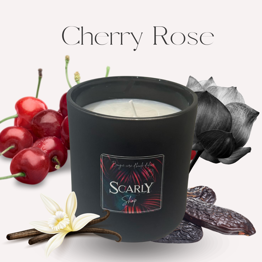 Scarly Shop - Wholesale Jar/Filled Candle - Cherry rose3