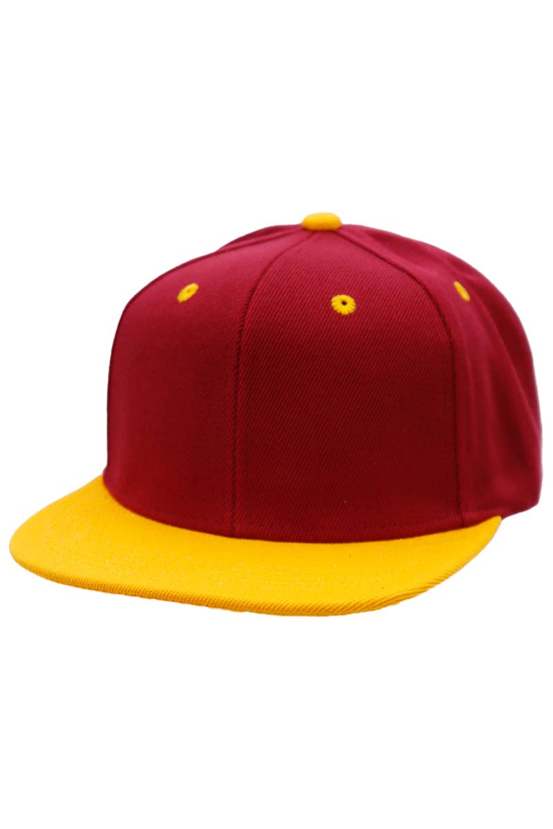 Cap Zone - Wholesale Flat Brim Cap - Unisex - Two Tone Twill Snap Back Flat Bill Cap11