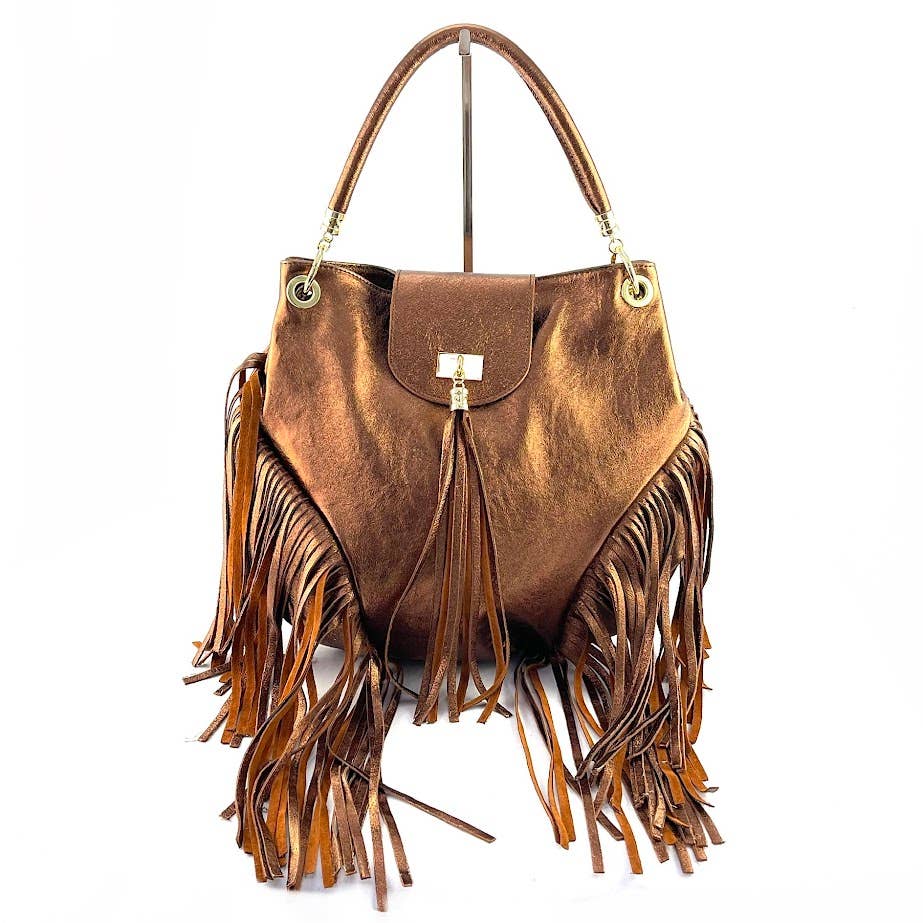 MILANO AMOUR - Wholesale Tote Bag - Women's - DOROTHEA LAMINATO FRANGE TOTE BAG5