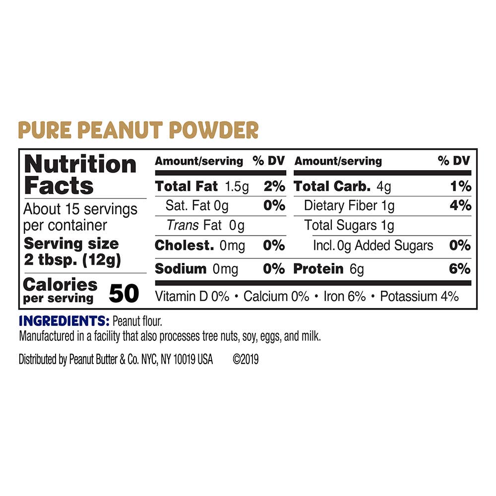 Peanut Butter & Co. - Wholesale Nut Butter - 6.5 oz Peanut Butter & Co. Peanut Butter Powder Pure Peanut2