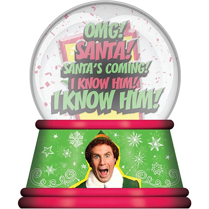 Silver Buffalo - Wholesale Snow Globe - Elf OMG Santa I Know Him 100mm Snow Globe