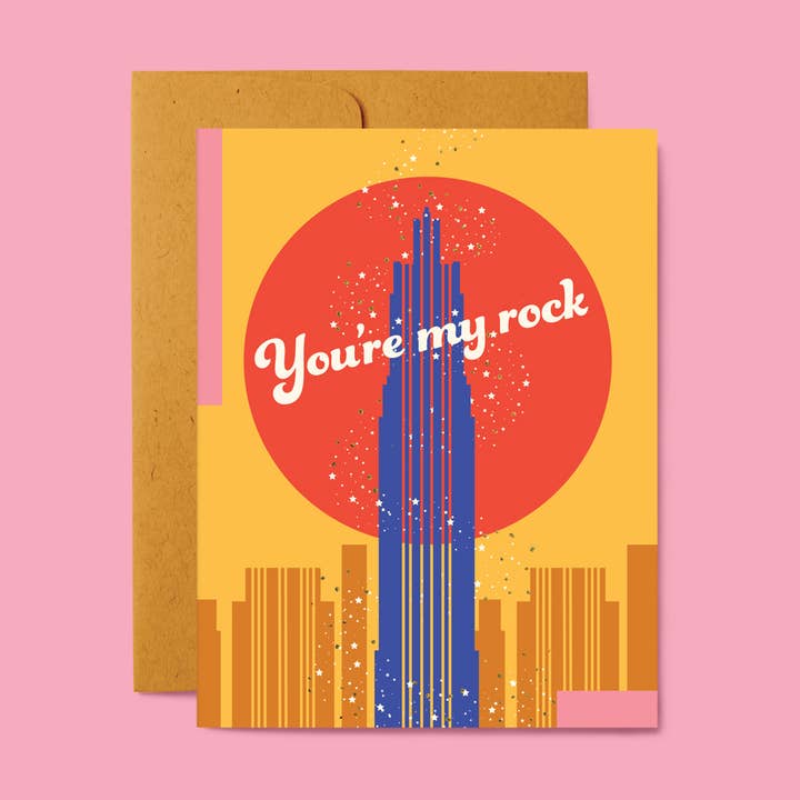You're My Rock Love & Friendship Karte für den Großhandel von Belle Belette