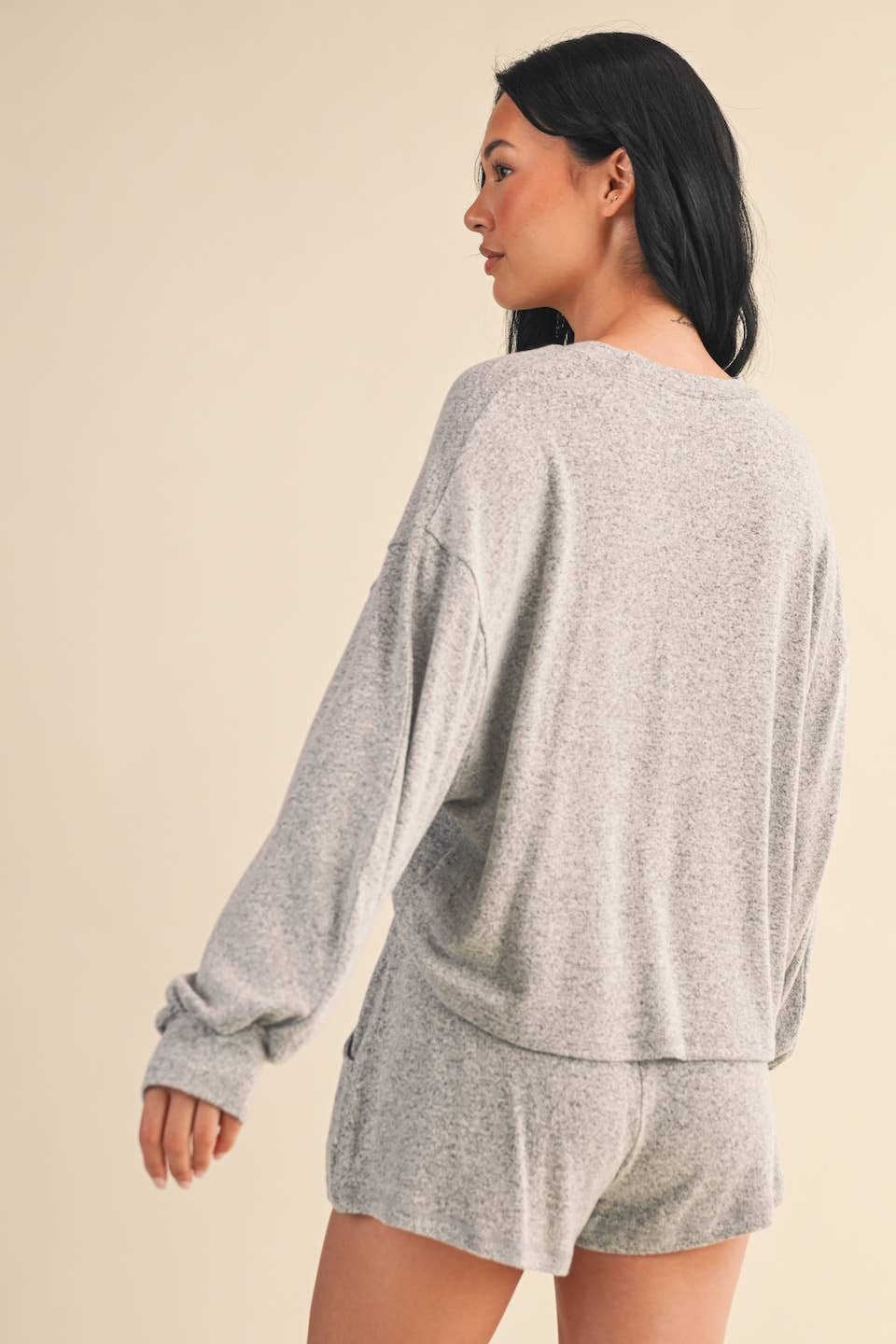 KIMBERLY C - Wholesale Lounge Shorts - Women's - Soft Brushed Hacci Shorts13