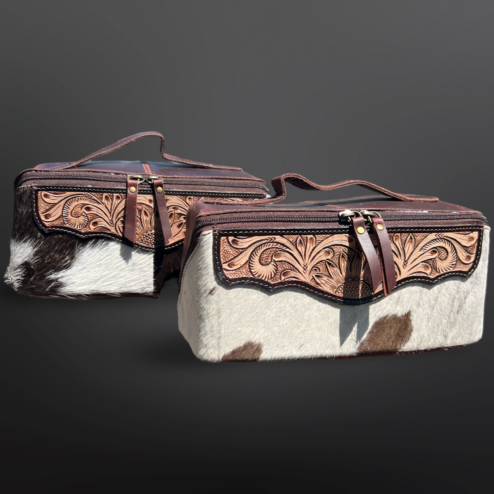 Westrian International - Wholesale Toiletry Bag - Women's - Western Tooled Leather Toiletry Bag - Cowhide4