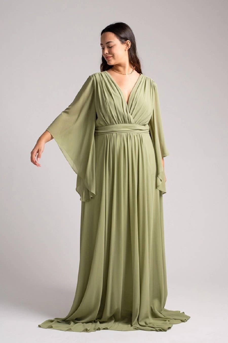 Eva & Lola - Epsilonn - Wholesale Gown - Women's - HM2290QS - Long fluid dress plus sizes17