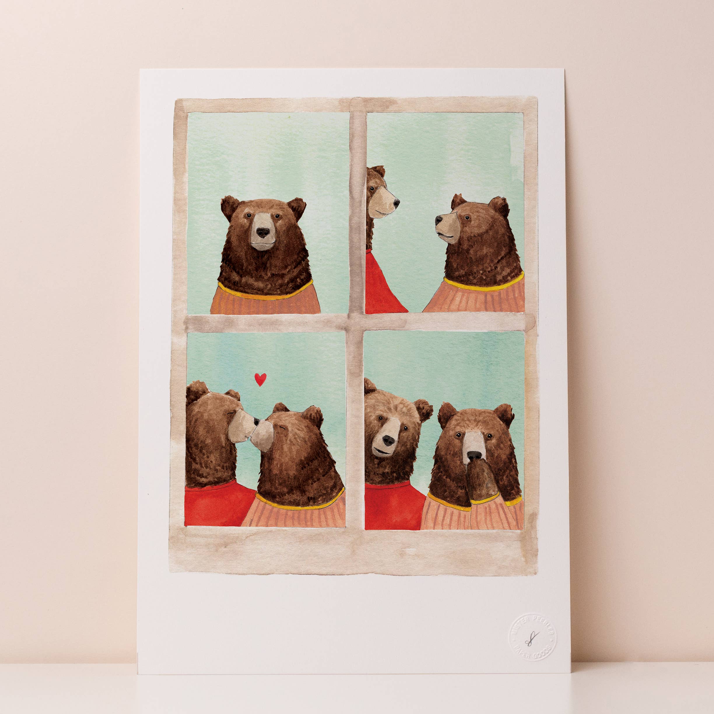 Mister Peebles - Wholesale Art Print - Photo Booth Kiss Print0