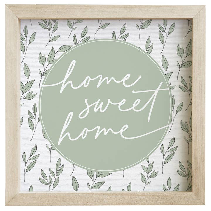 Home Sweet Leaf Pattern - Rustic Frames for wholesale by Sincere Surroundings