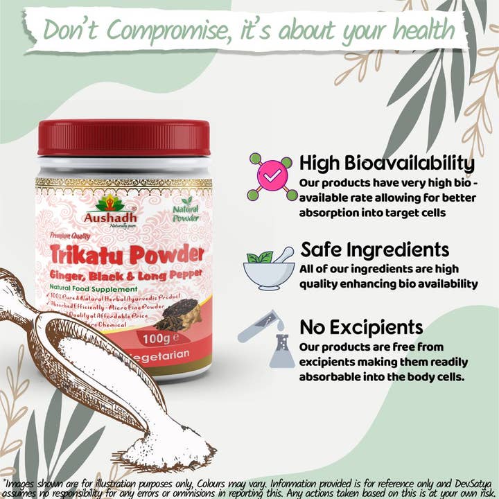 DevSatya Ltd Aushadh, Ayushya, Divyaherb - Wholesale Protein/Superfood Powder - Trikatu Powder