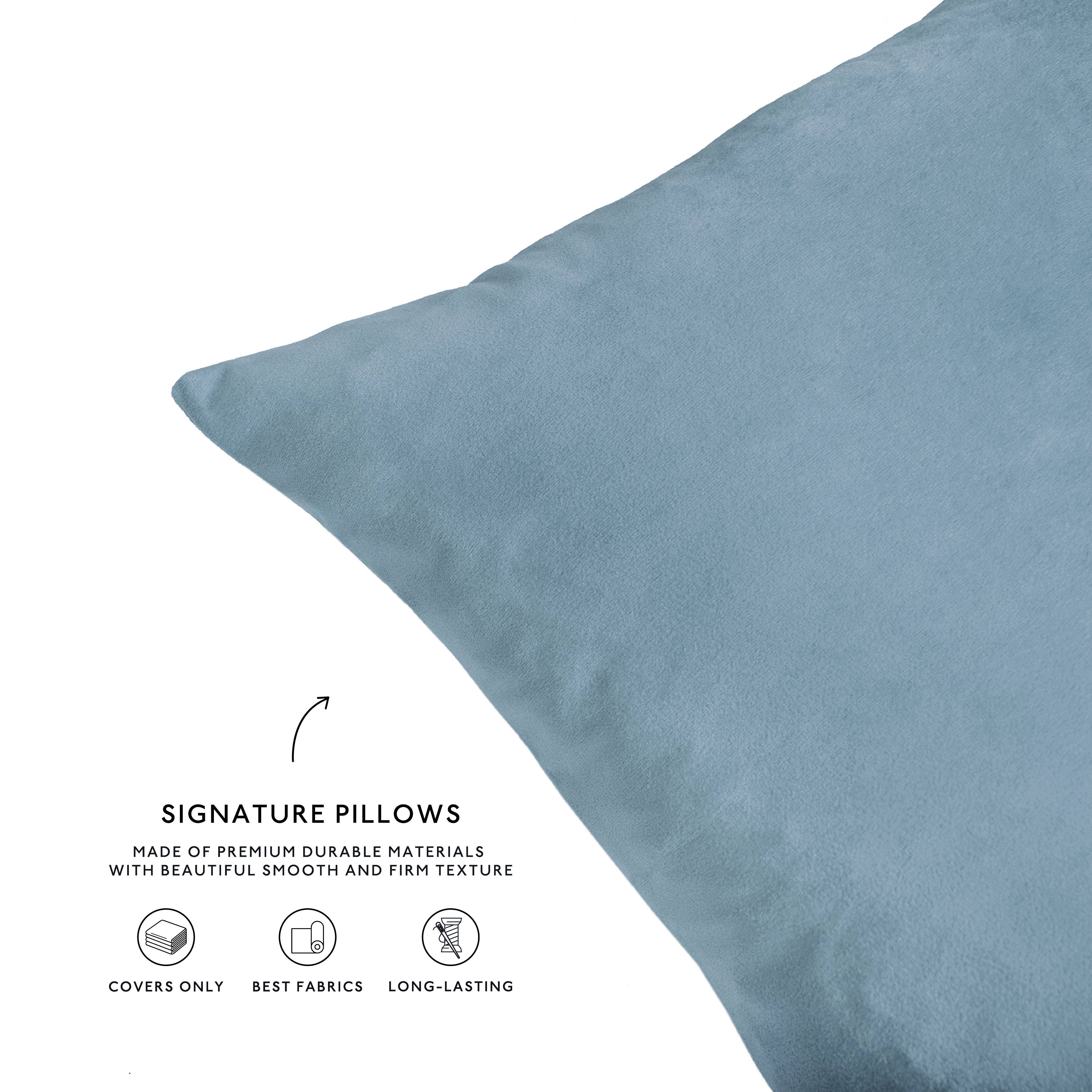 Monday Moose - Wholesale Throw/Decorative Pillow - Samara Pillow Covers (4-Pack) - Beige/Light Blue7