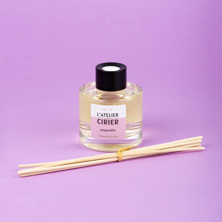 L'atelier du Cirier - Wholesale Reed Diffuser - Magnolia rattan fragrance diffuser