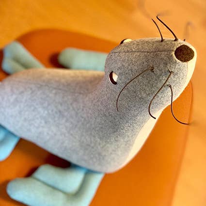 Carapau – Estatueta decorativa por atacado – Kali, Foca-de-Cabo Antártica Decorativa em Burel1