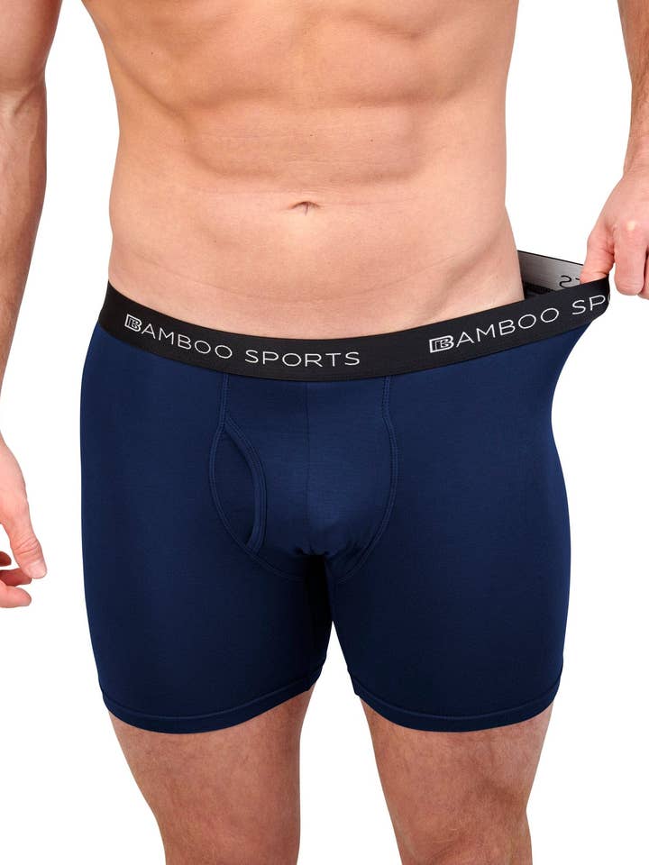 Bamboo Sports - Wholesale Underwear – Men's - Men's 4" Inseam Bamboo Rayon Boxer Briefs - 4 Pack12