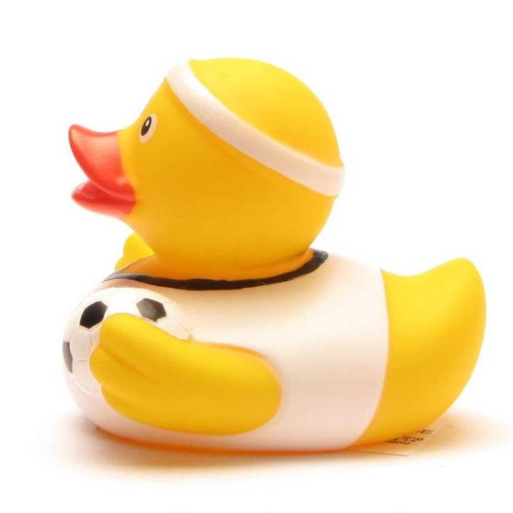 Duckshop – wholesale Bath toy – Baby – Rubber Duck Footballer (white) - rubber duck2