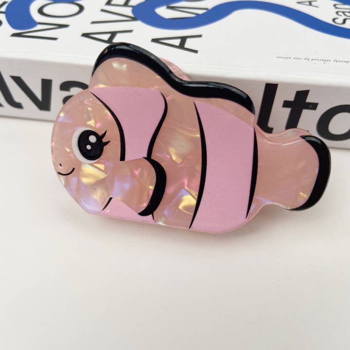 TheDivaSoap – Großhandel Haarclip – Damen – Rosafarbener Fisch-Haarclip