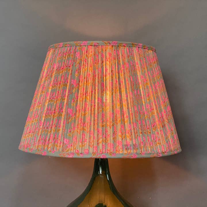 Samarkand Design - Wholesale Lamp Shade - Pink & Ochre Cotton Lampshade2