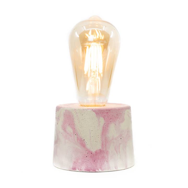 Marbled Lamp - Pink Concrete for wholesale by Junny