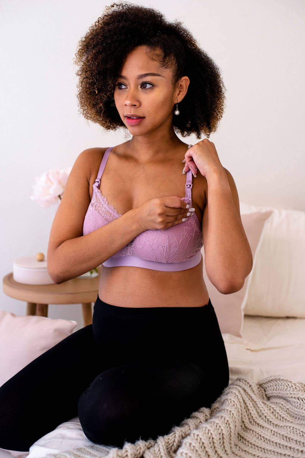 Malva Ooh La La Bralette de enfermería (malva) de venta al por mayor en Faire8