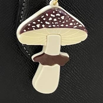 Cottagecore Mushroom Bag Charm / Keychain for wholesale by Cherry Moonlight Co