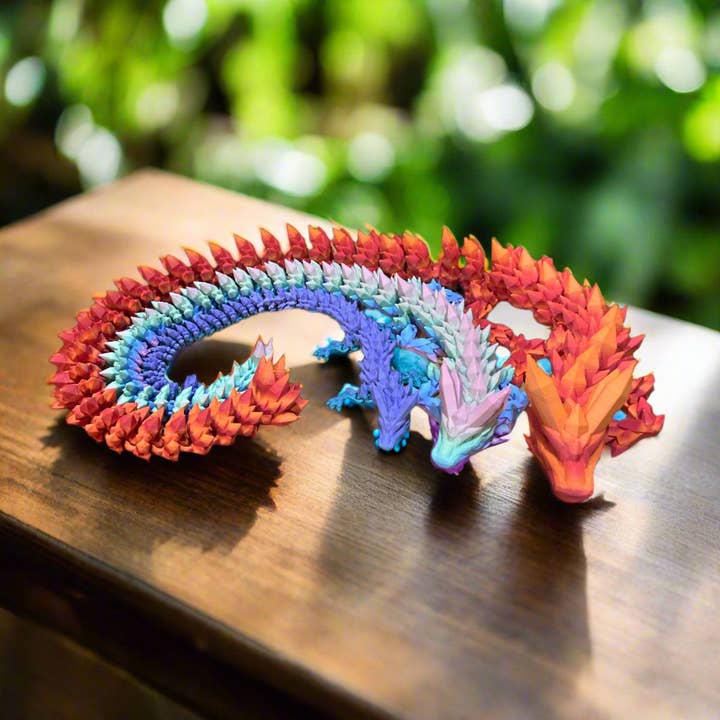 Crystal Dragon for wholesale by The 3D Printiverse