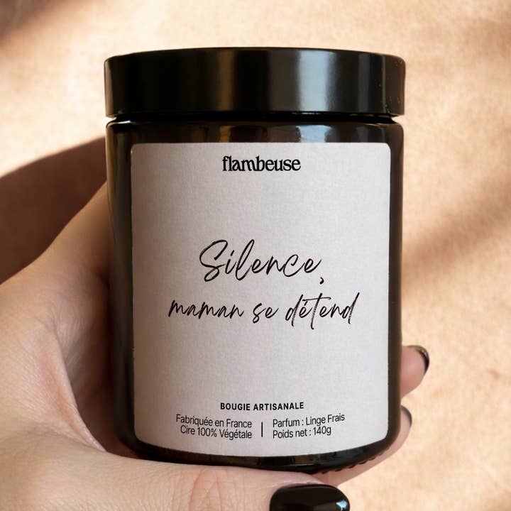 Vela "Silêncio, a mãe está a relaxar" por atacado de Flambeuse