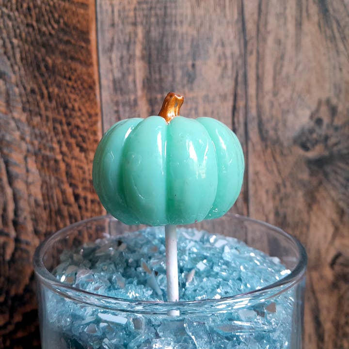 Homespun Parties - Wholesale Lollipop - 3D Pastel Pumpkin Lollipops, Halloween and Fall Candy1