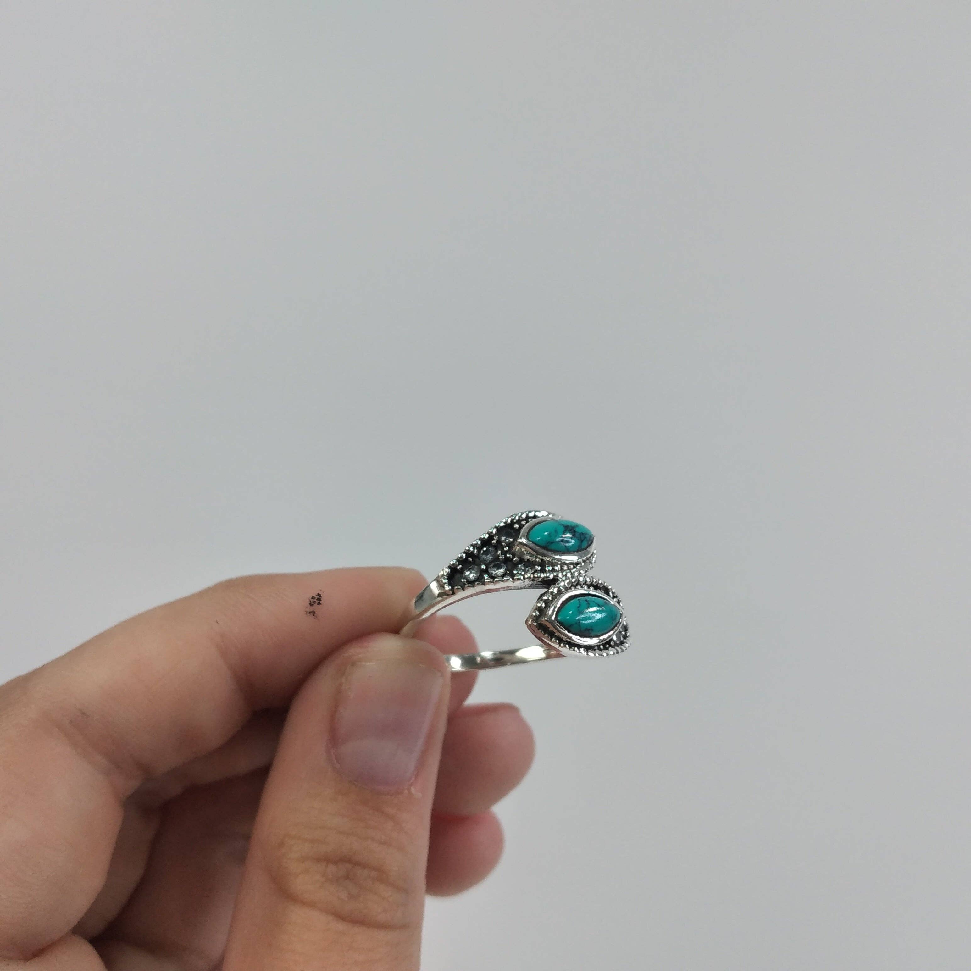 Keystone Crystals – Großhandel Einzelstein-/Solitär-Ring – Edelstein-Sterlingsilberringe – Verschiedene Boho-Stile9