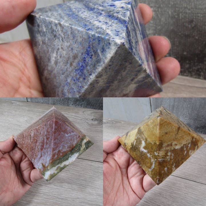 Gemstone Pyramid Large Display Size for wholesale by Keystone Crystals