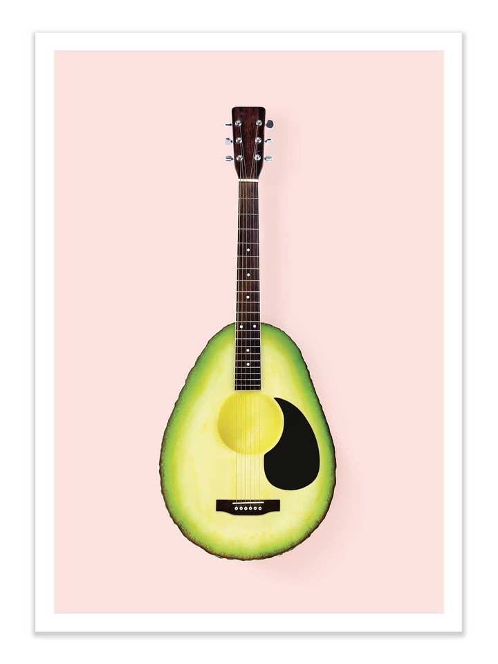 Art-Poster - Guitare Avocat - Paul Fuentes pour la vente par Wall Editions