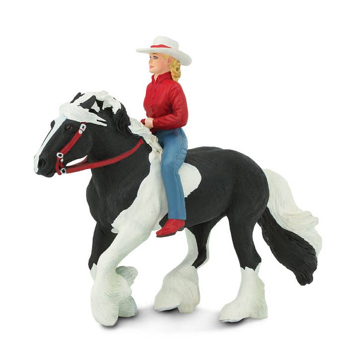 Audrey on Streaming Light - Gypsy Vanner Figurine Toy for wholesale by Safari Ltd.