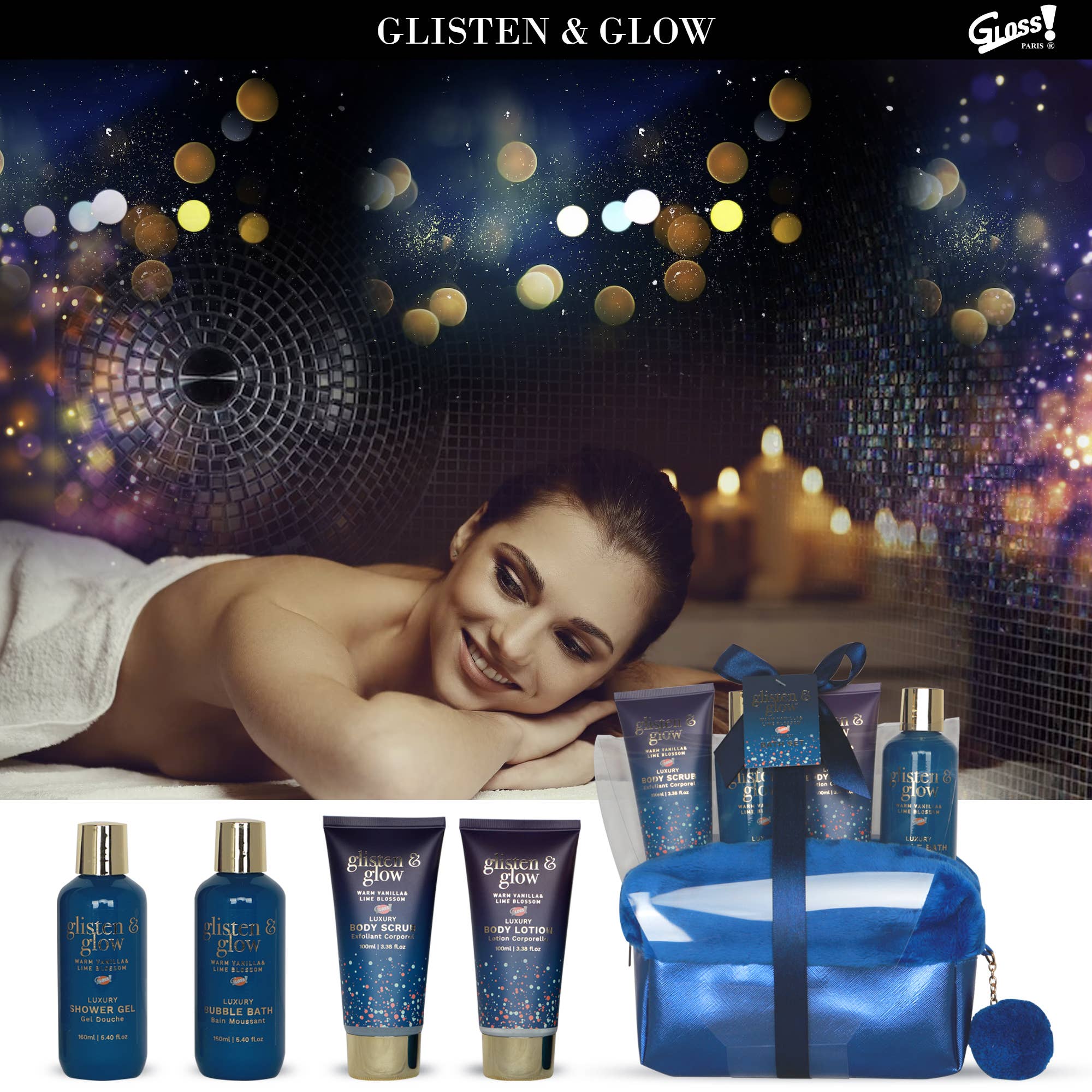 UBM - Wholesale Set met bad- en lichaamsproducten - Badset met een delicate vanille-lindegeur - 4 stuks2