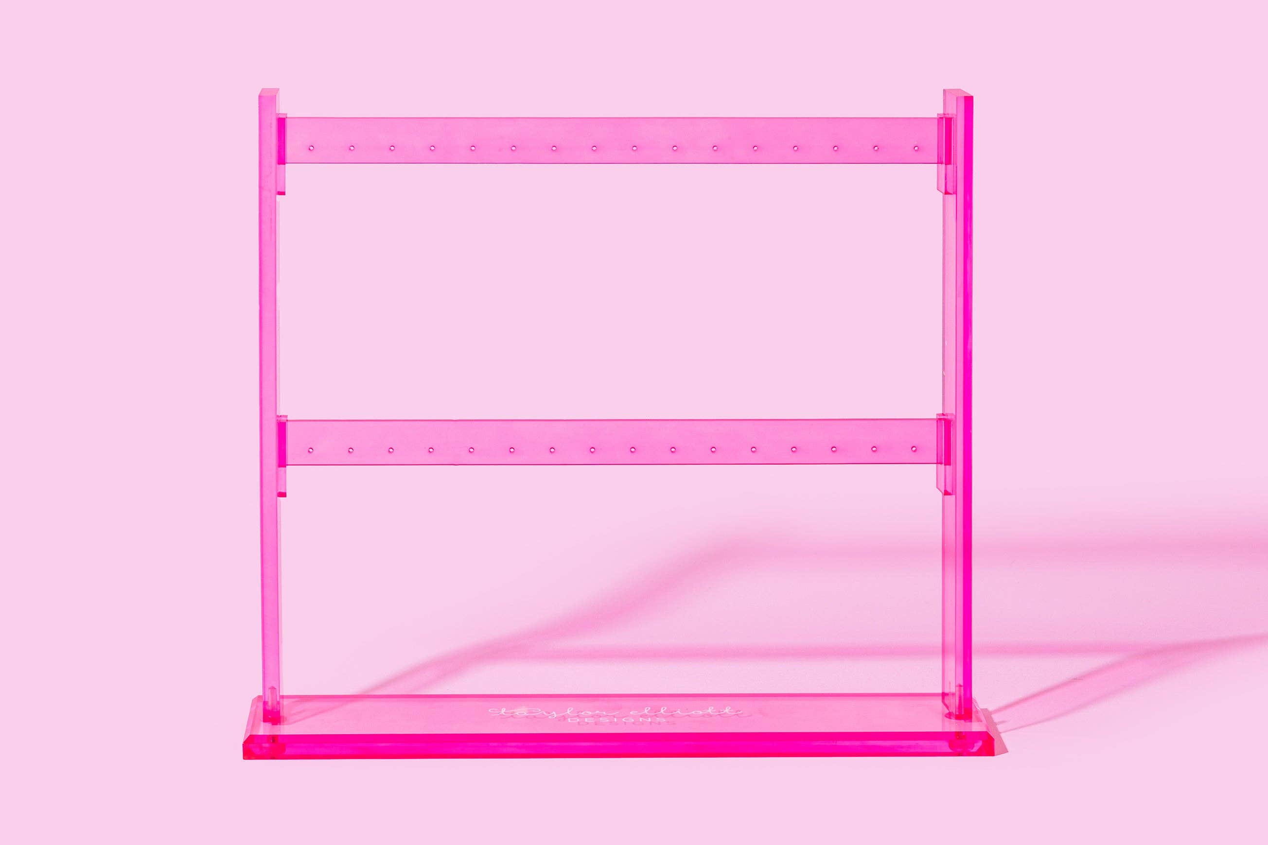 Taylor Elliott Designs - Wholesale Retailer display – Jewellery - *ON SALE* 32-Hole Hanging Hoop Earring Display - Hot Pink