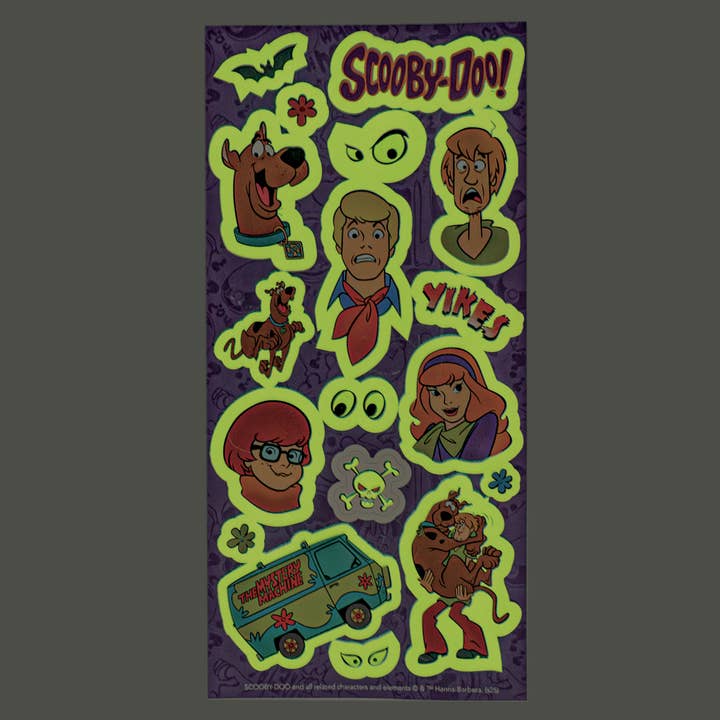 Paper House Productions - Wholesale Sticker - Glow In the Dark Stickers - Scooby Doo3