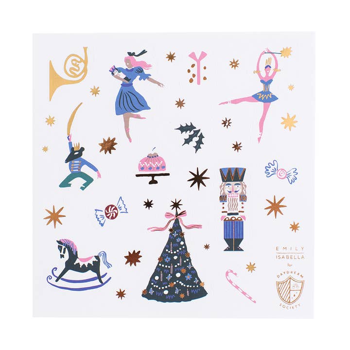 Nutcracker Sticker Set - 4 Pk. for wholesale by Jollity & Co. + Daydream Society