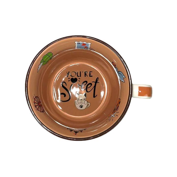 multicolore Tazza in ceramica da donna della collezione Sweet Candy in vendita all'ingrosso su Faire9