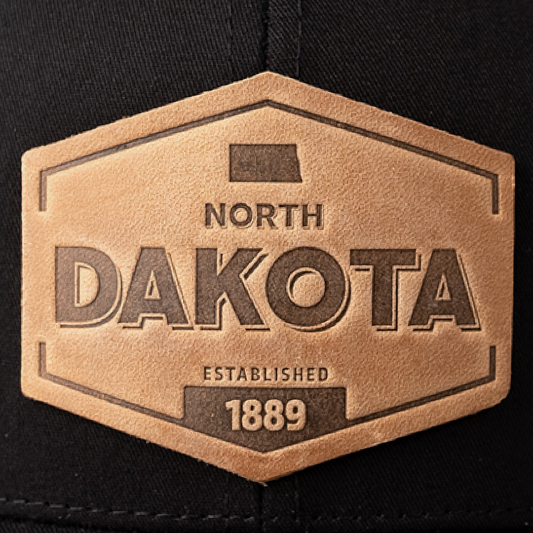 Range Leather Co. - Wholesale Trucker Hat - Unisex - North Dakota Established Hat | Leather Patch Trucker Hat6
