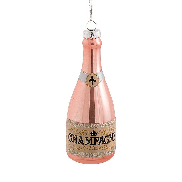 Abbott - Wholesale Ornament - Champagne Bottle Ornament-5"H0