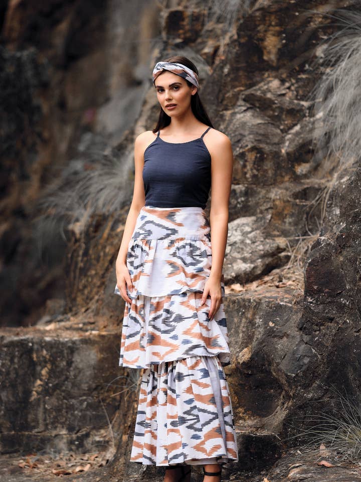Devi Skirt - Thi Print (Pattern) for wholesale by CHAMANI