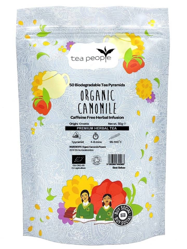Organic Camomile - 50 Pyramid Refill Pack for wholesale by Tea People