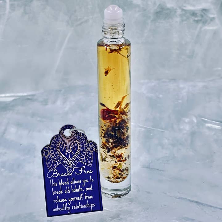 Spiritually Bold - Wholesale Essential oil roll-on - Break Free: Crystal Intention Roller Bottle Oil0