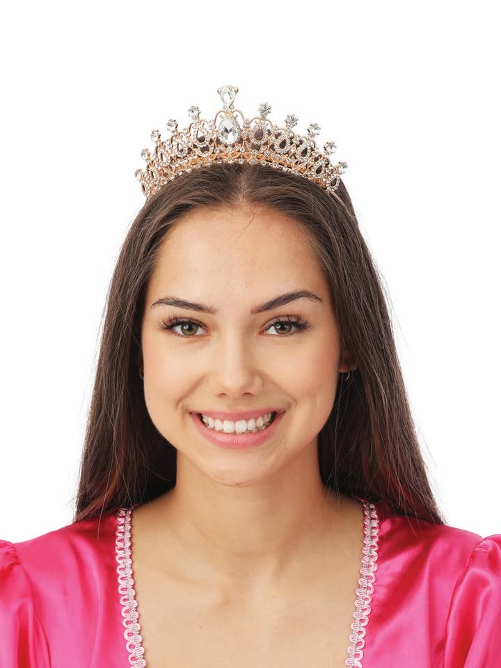 Princess tiara - metal - gold for wholesale by P'tit Clown