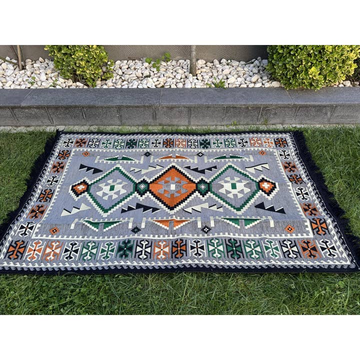 The Loom Wholesale - Wholesale Ottoman - Handmade Floor Seating - Kilim Patterned Ottoman Floor Sofa25