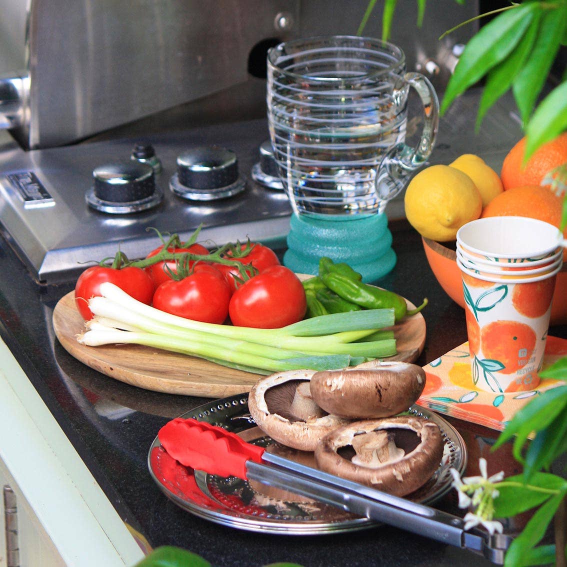 Talking Tables USA - Wholesale Disposable Napkin - Lemon & Orange Paper Napkins - 20 Pack | Party Napkins |3