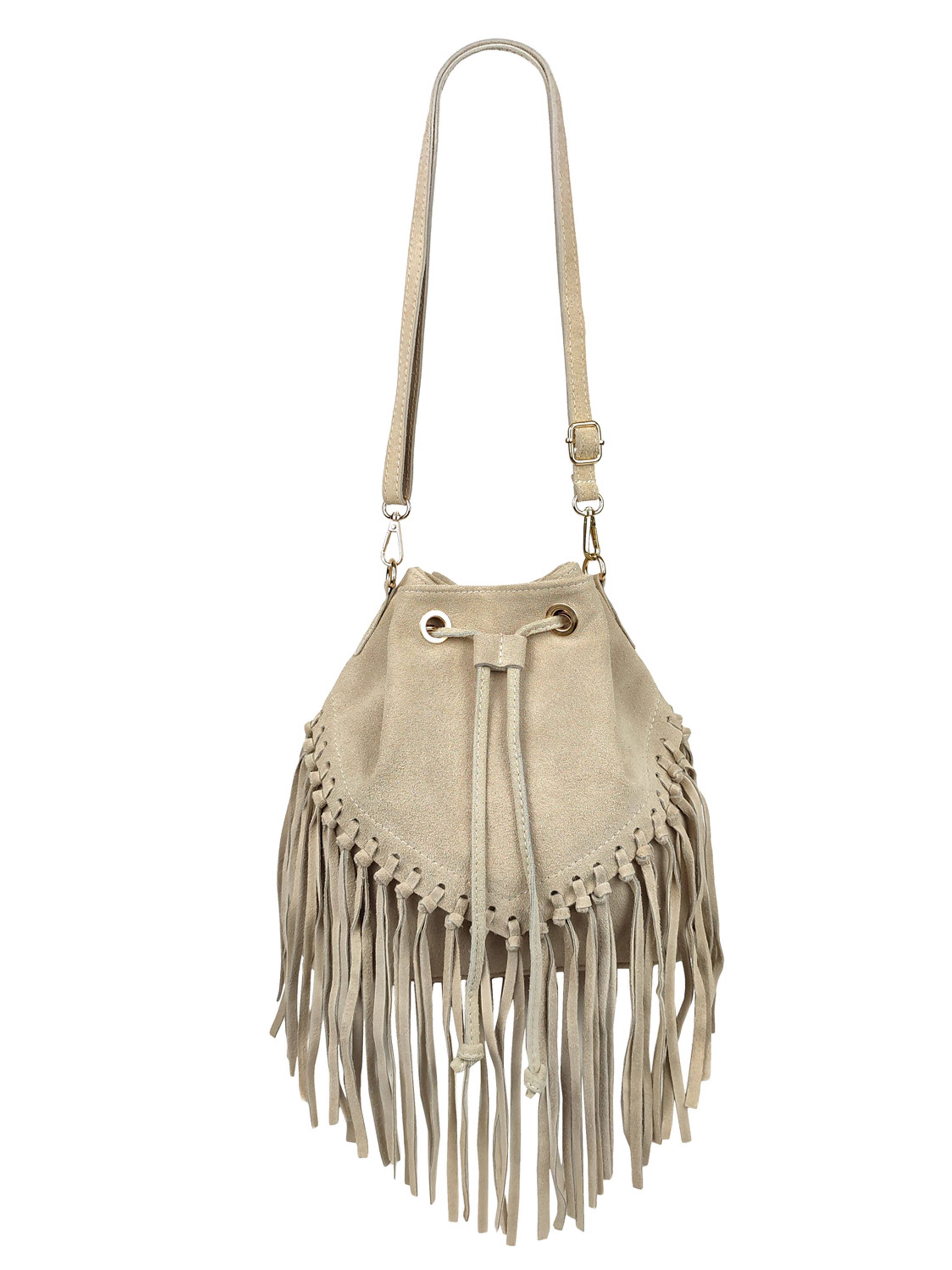 Florence Leather - Wholesale Shoulder Bag - Women's - Fringed suede bag7