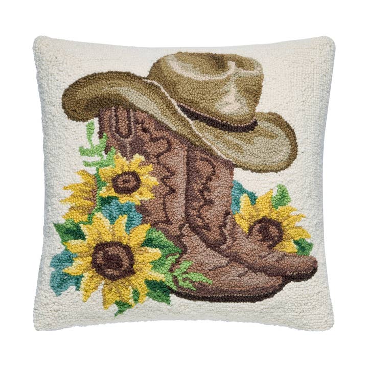 Sunflower Boots Hook Pillow for wholesale by Peking Handicraft