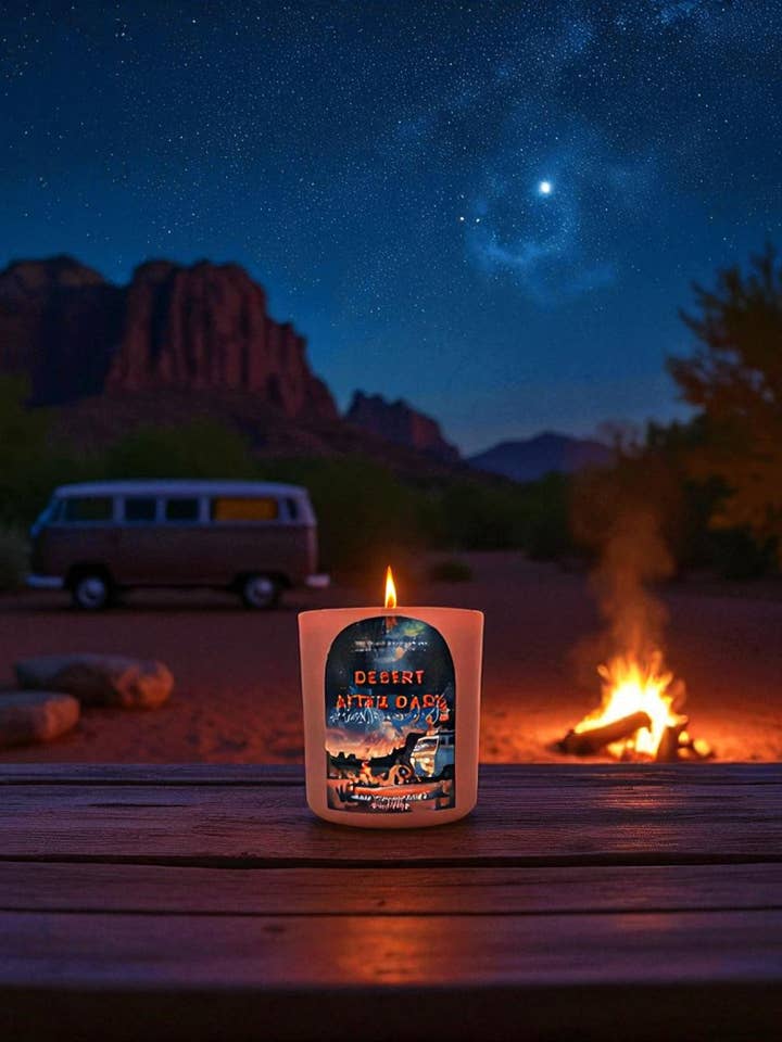 Desert After Dark: Arizona Southwest Western Hemp Candle for wholesale by The Modern Sonoran